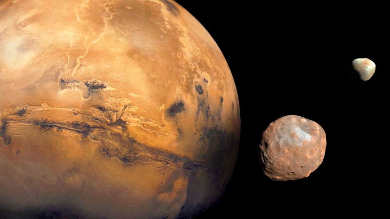科学研究表明:过去火星也许拥有更大的卫星,现在的两个只是大卫星的残骸