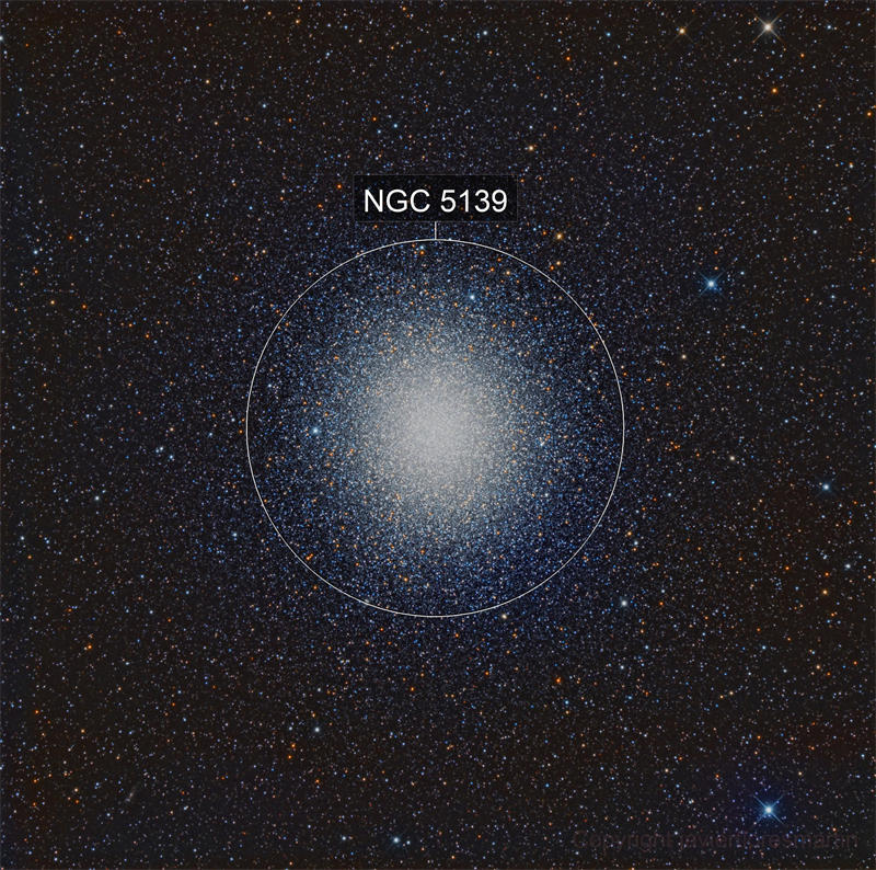 半人马座欧米伽星团（半人马座ω球状星团，又名NGC 5139）是半人马座的一个古老的球状星团