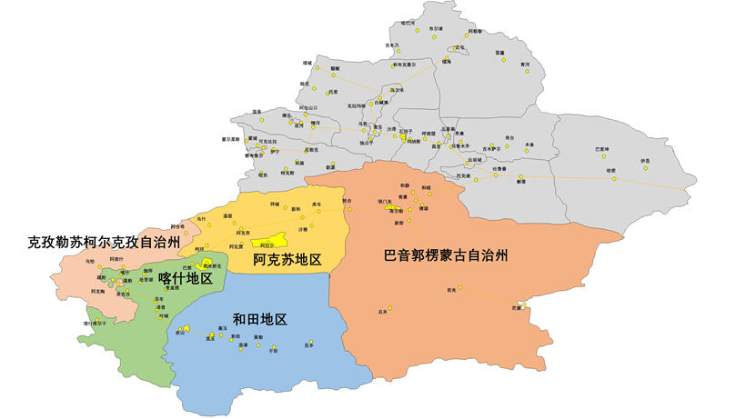 我国最大的市级行政区巴音郭楞蒙古自治州