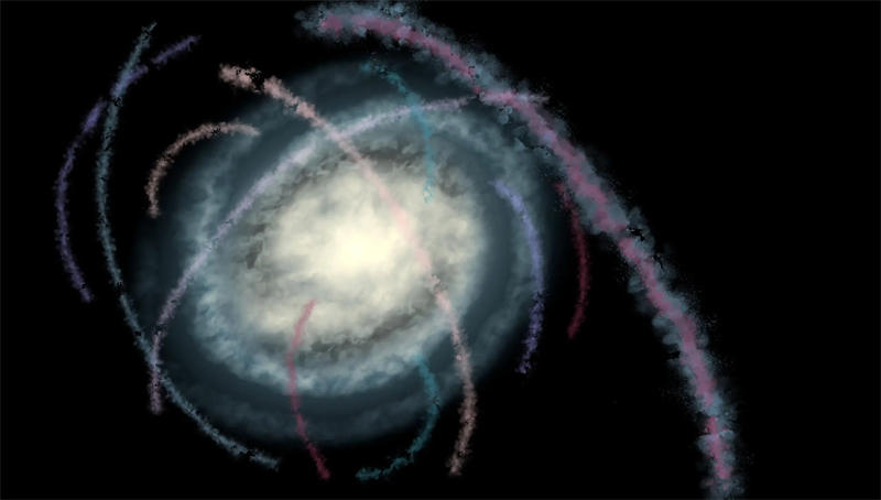 围绕着银河系的恒星流