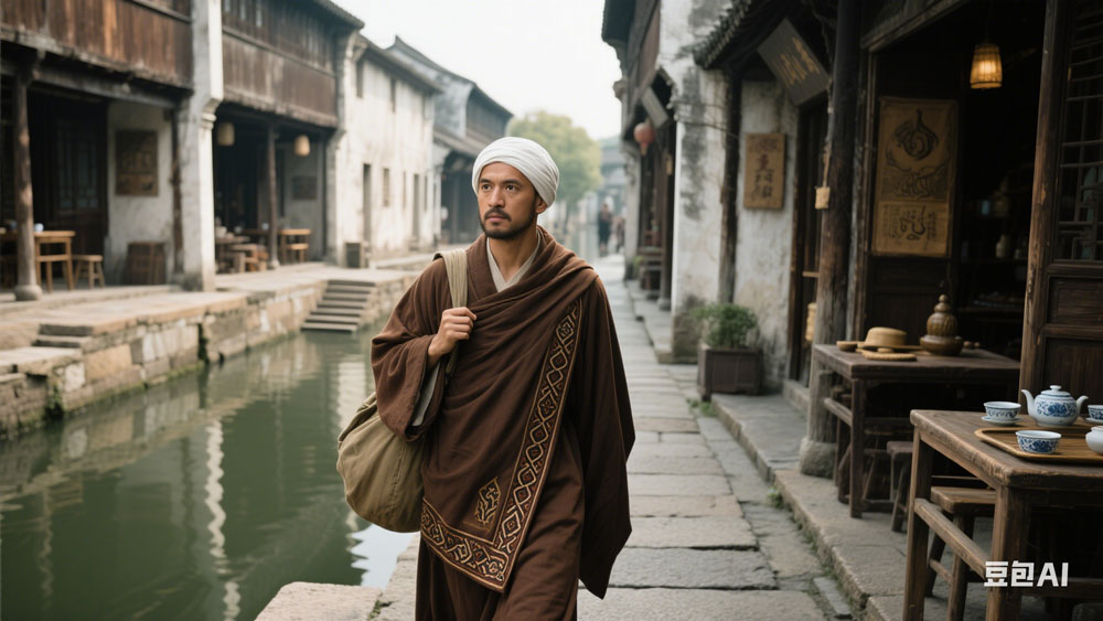 当北方混乱的时候，安世高来到了中国南方地区游历