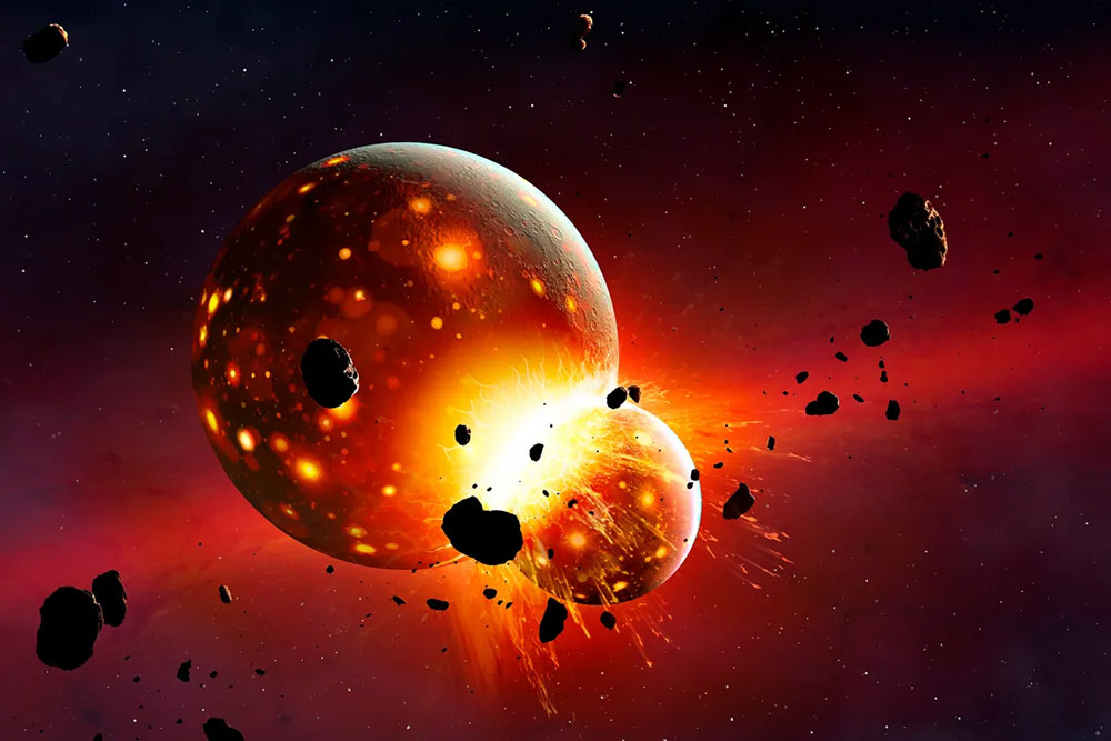 原始星球撞击导致金星自转方向反了