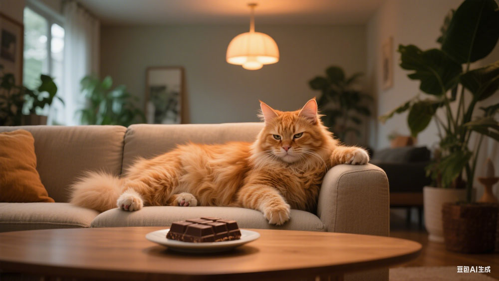 巧克力对猫咪也有毒，但是猫咪一般不会主动吃巧克力
